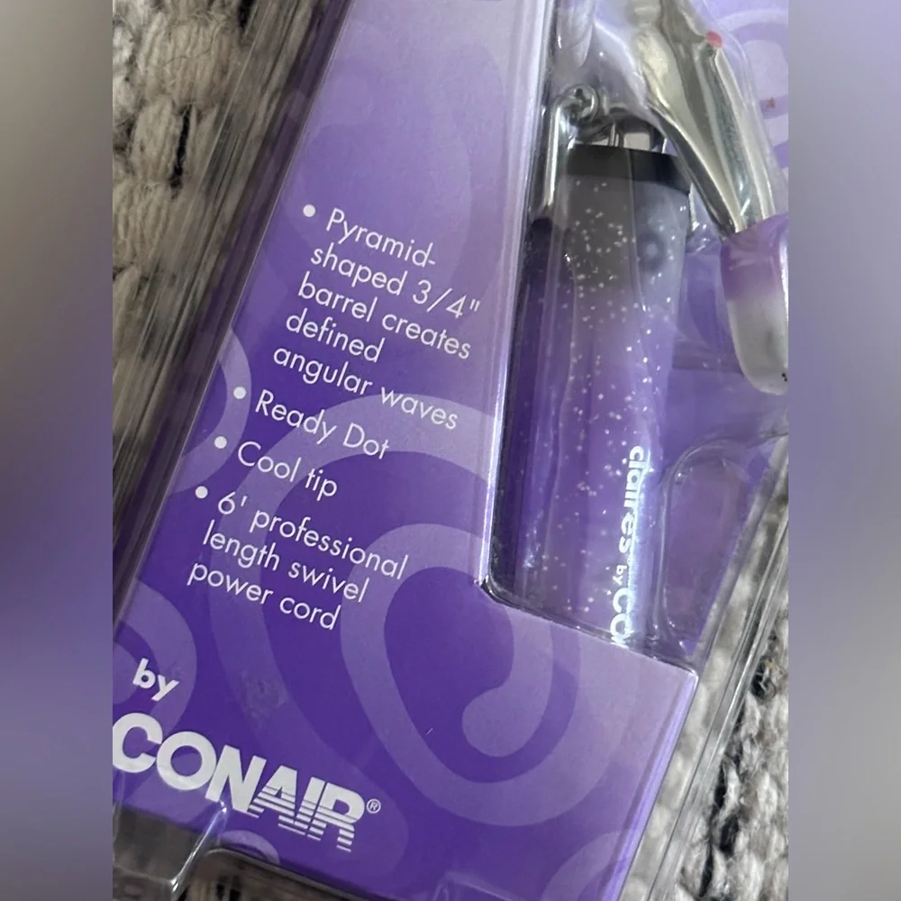 NIP Vintage Claires’s Conair Mini Pyramid Styling‎ Iron 2003